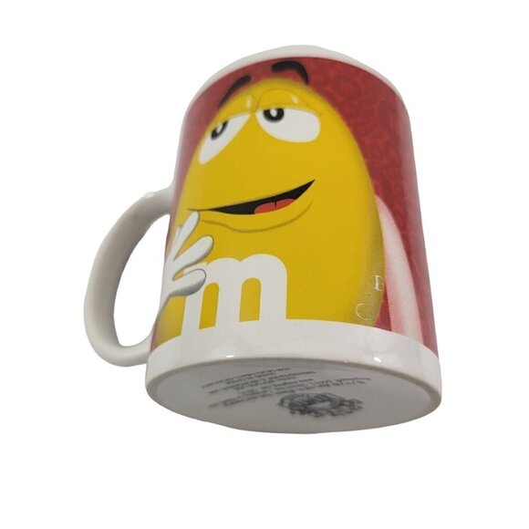 M&M’s Yellow and Red 12 Oz Official Licensed Ceramic Coffee Cup Mug - Picture 5 of 16